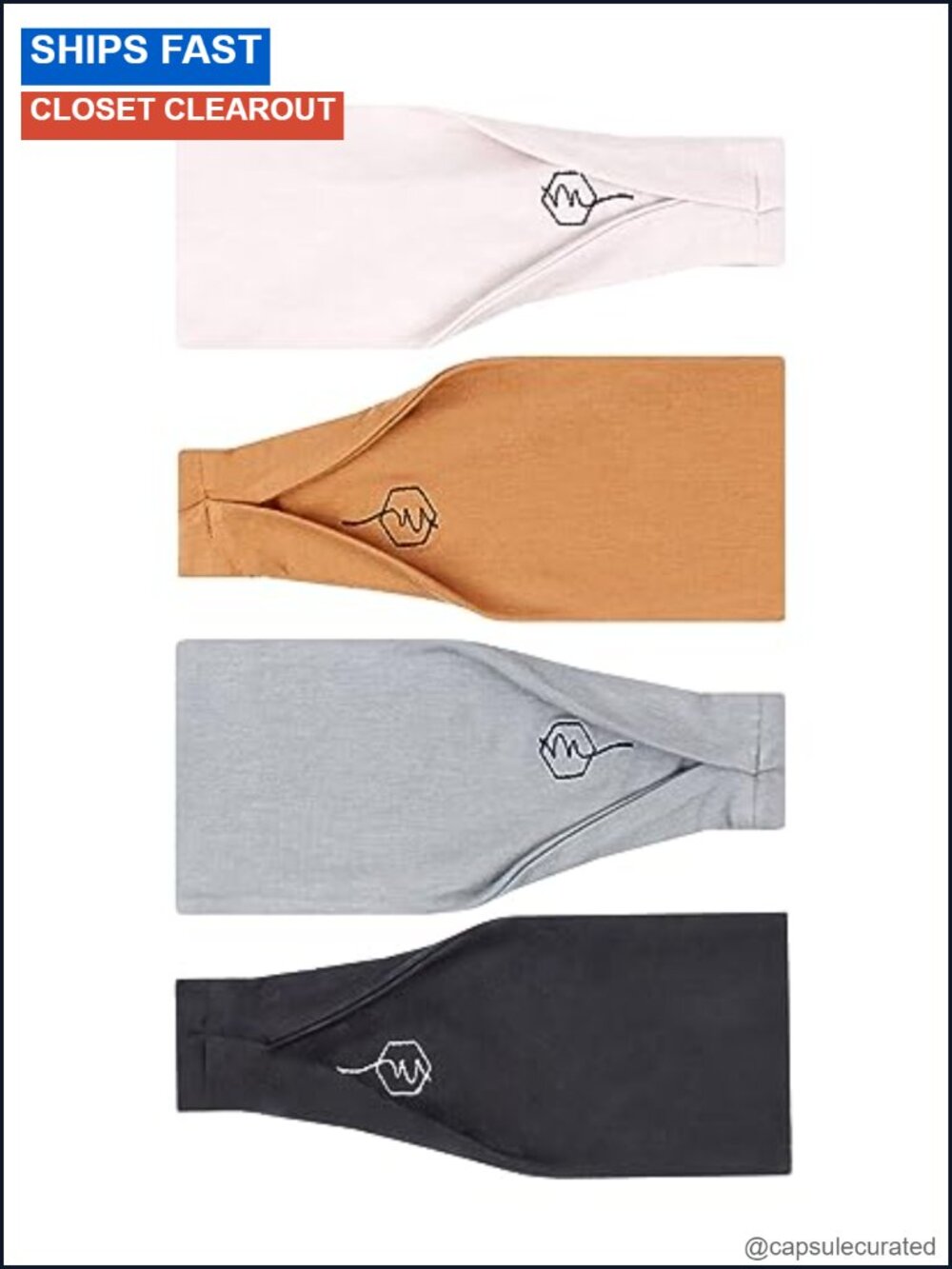4" Wide Workout Headbands Non-Slip Sweatbands Gym Running Yoga